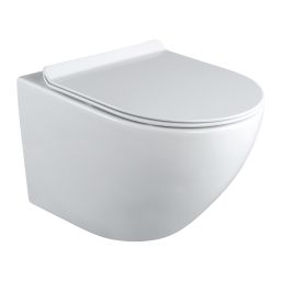 Laveo Akan zestaw stelaż z miską, deską i przyciskiem VMDA600S