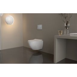 Laveo Akan zestaw stelaż z miską, deską i przyciskiem VMDA600S