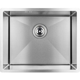 Laveo Marmara zlewozmywak stalowy z syfonem 54x44 cm SAM010P