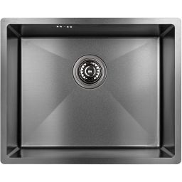 Laveo Marmara zlewozmywak stalowy z syfonem 54x44 cm SAM510P