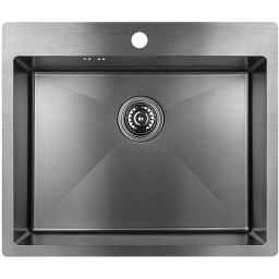 Laveo Marmara zlewozmywak stalowy 59x51 cm SAM510T