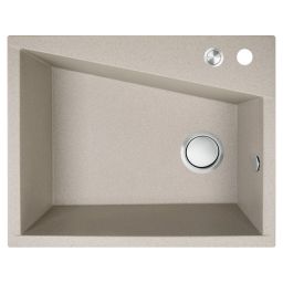 Laveo Grenada zlewozmywak granitowy 60x48 cm beżowy SBG410T
