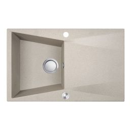 Laveo Grenada zlewozmywak granitowy 78x48 cm beżowy SBG 411T