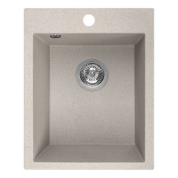 Laveo Chichi zlewozmywak granitowy 48x39 cm beżowy SBH410T