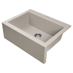 Laveo Komodo zlewozmywak granitowy 58x49 cm beżowy SBK410A