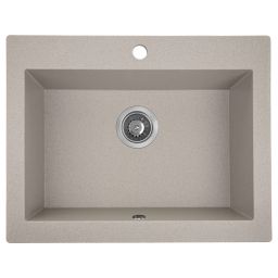 Laveo Komodo zlewozmywak granitowy 58x49 cm beżowy SBK410A