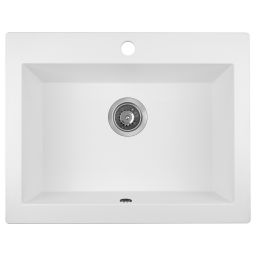 Laveo Komodo zlewozmywak granitowy 63,5x49 cm biały SBK 610T