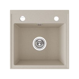 Laveo Trzynastka zlewozmywak granitowy 44x44 cm beżowy SBP410T