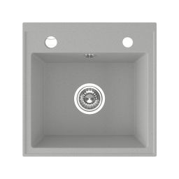 Laveo Trzynastka zlewozmywak granitowy 44x44 cm szary/grafitowy/onyx SBP510T