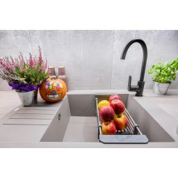 Laveo Pionier zlewozmywak granitowy 78x50 cm beżowy SBR413T