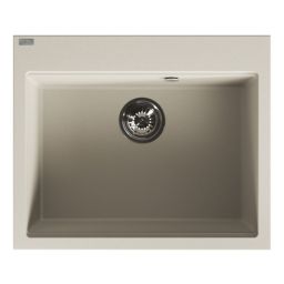 Laveo Tau zlewozmywak granitowy 60x50 cm beżowy SBT4106