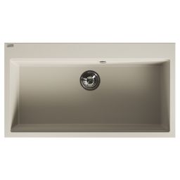 Laveo Tau zlewozmywak granitowy 90x50 cm beżowy SBT4109