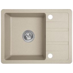 Laveo Stella zlewozmywak granitowy 58x44 cm beżowy SBY413T