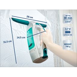 Leifheit Dry&Clean odkurzacz do szyb z akcesoriami 51016