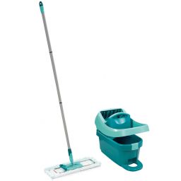 Leifheit System Profi zestaw mop Micro Duo 42 cm z drążkiem 140 cm i wiadrem 8 l 55096