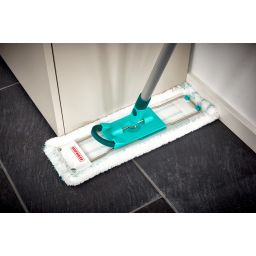 Leifheit System Profi zestaw mop Micro Duo 42 cm z drążkiem 140 cm i wiadrem 8 l 55096