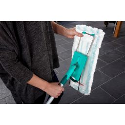 Leifheit System Profi zestaw mop Micro Duo 42 cm z drążkiem 140 cm i wiadrem 8 l 55096