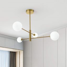 Light Prestige Dorado lampa podsufitowa 4x40 W biała-złota LP-002/4P