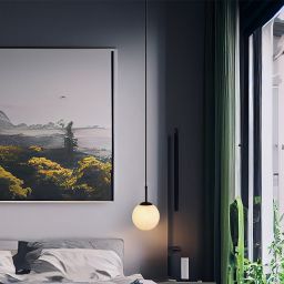 Light Prestige Dorado lampa wisząca 1x10 W czarna LP-002/1P BK