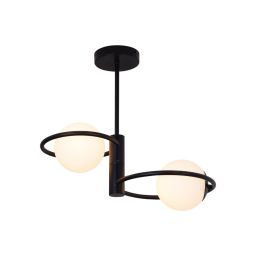 Light Prestige Dorado lampa wisząca 2x10 W czarna LP-002/2C ring BK