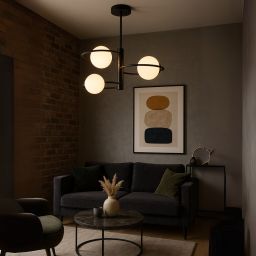 Light Prestige Dorado lampa wisząca 3x10 W czarna LP-002/3C ring BK