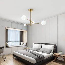 Light Prestige Dorado lampa podsufitowa 4x40 W biała-złota LP-002/4P