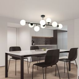 Light Prestige Dorado lampa podsufitowa 8x40W czarna LP-002/8PBK