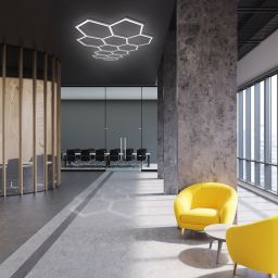 Light Prestige Geometric New lampa sufitowa LED 6x4 W biały LP-0209/1C 4K