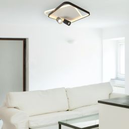 Light Prestige Parma lampa podsufitowa 2x8 W czarna LP-0612/2CSquareBK