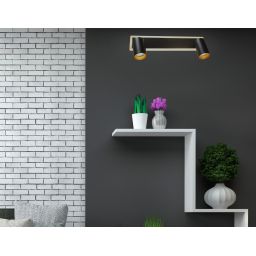 Light Prestige Parma lampa podsufitowa 2x5 W czarna LP-0612/2WSBK