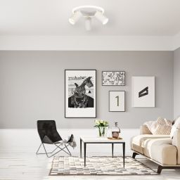 Light Prestige Parma lampa podsufitowa 3x8 W biała LP-0612/3CRoundWH