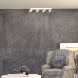 Light Prestige Parma lampa podsufitowa 4x50W biały/złoty LP-0612/4CWH