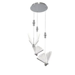 Light Prestige Mariposa lampa wisząca 3x24 W chrom LP17153PCH