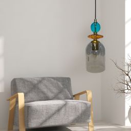 Light Prestige Tropea lampa wisząca 1x15 W przydymiona LP-2004/1PMSM