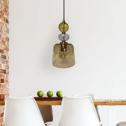 Light Prestige Tropea lampa wisząca 1x18 W bursztynowa LP-2004/1PS