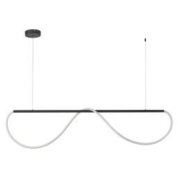 Light Prestige Meleca lampa wisząca 1x36 W biała-czarna LP-2345/1PMBK