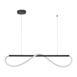 Light Prestige Meleca lampa wisząca 1x24 W biała-czarna LP-2345/1P S BK CCT