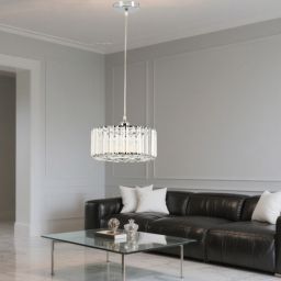 Light Prestige Vetro lampa wisząca 1x15 W chrom LP-2910/1P CH round