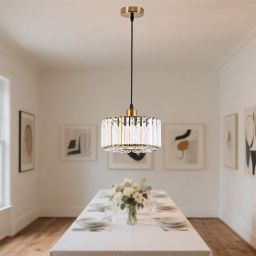 Light Prestige Vetro lampa wisząca 1x15 W złota LP-2910/1P GD round