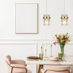 Light Prestige Vetro lampa wisząca 2x10 W złota LP-2910/2L GD