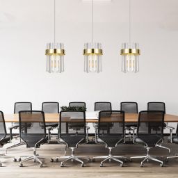 Light Prestige Vetro lampa wisząca 3x10 W złota LP-2910/3L GD