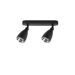 Light Prestige Campana lampa podsufitowa 2x8 W czarna LP-3103/2WS BK