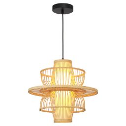 Light Prestige Astra lampa wisząca 1x15 W ratan LP-3110/1P NT