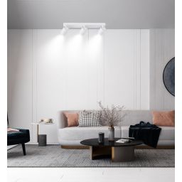 Light Prestige Snow lampa podsufitowa 3x50W biała LP-731/3WWH