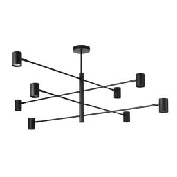 Light Prestige Snow lampa wisząca 8x8 W czarna LP-731/8P BK