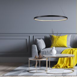 Light Prestige Ring lampa wisząca 1x22 W czarna LP-909/1PSBKCCT