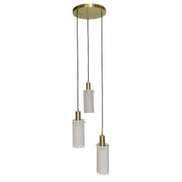 Light Prestige Tirana lampa wisząca 3x40 W biały/złoty LP-945/3PWH