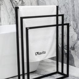 LaVita Halmahera wieszak stojący czarny