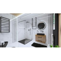 LaVita Mindoro wieszak na ręcznik czarny