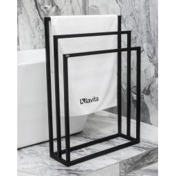 LaVita Halmahera wieszak stojący czarny